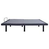 Base de cama ajustable Negan California King gris y negra