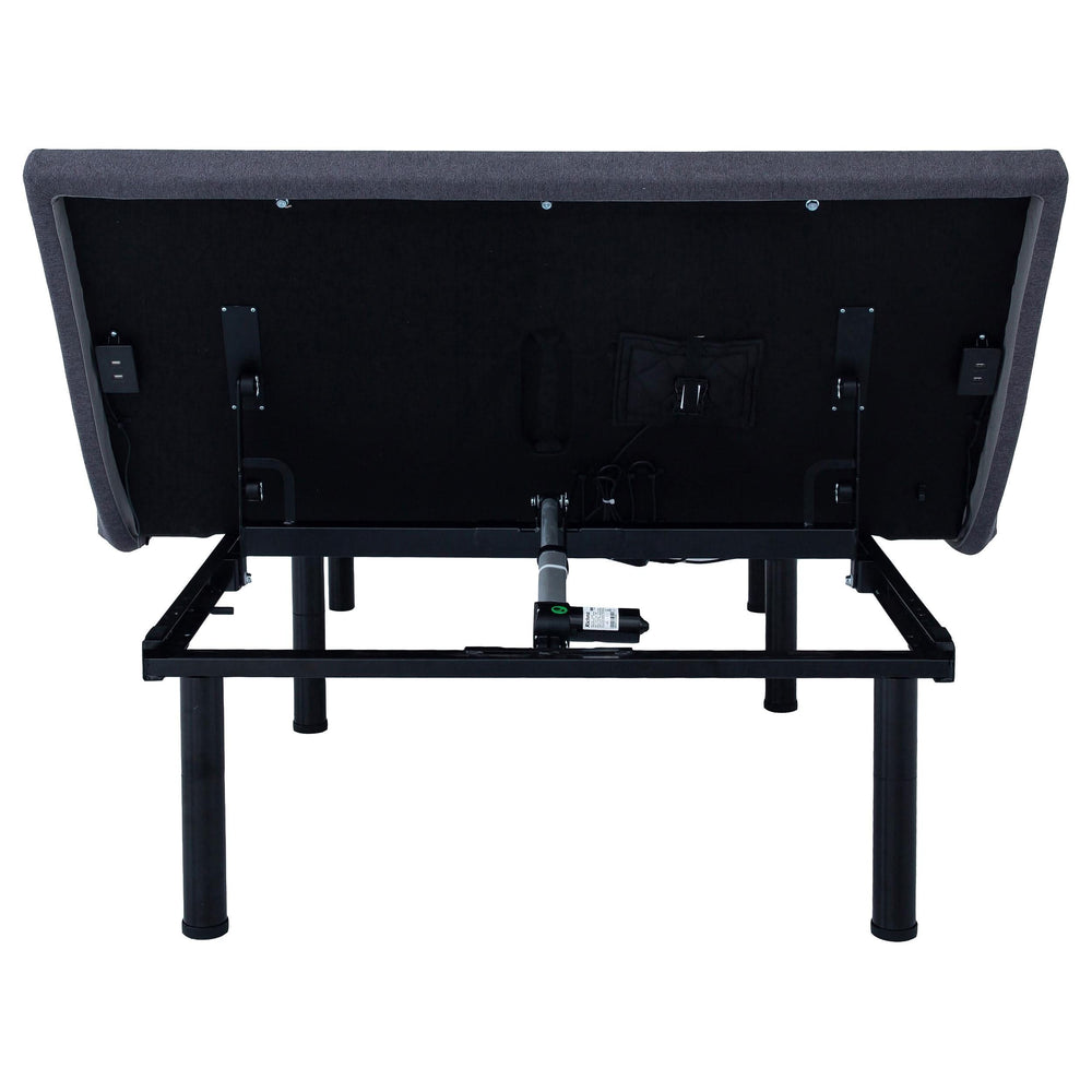 Base de cama ajustable Negan California King gris y negra