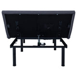 Base de cama ajustable Negan California King gris y negra