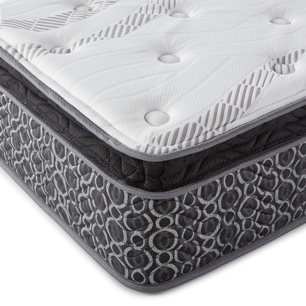 Colchón híbrido de espuma viscoelástica Hayes Twin XL de 11 pulgadas con cubierta acolchada