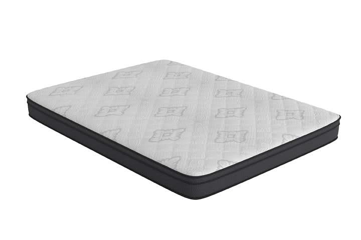 Colchón Evie de 9,25" Eastern King Euro Top, color blanco