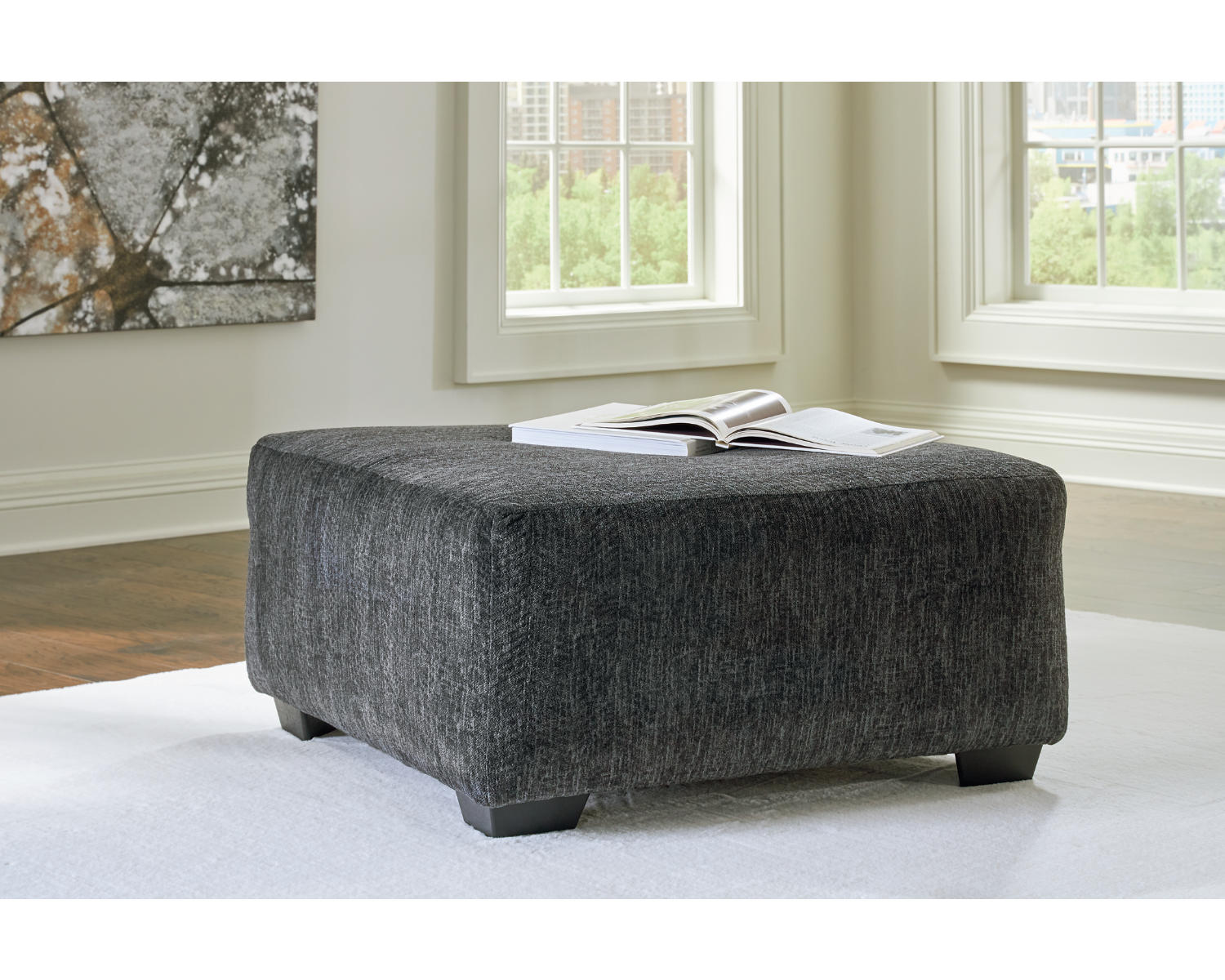 Biddeford Oversized Swivel Chair and Ottoman