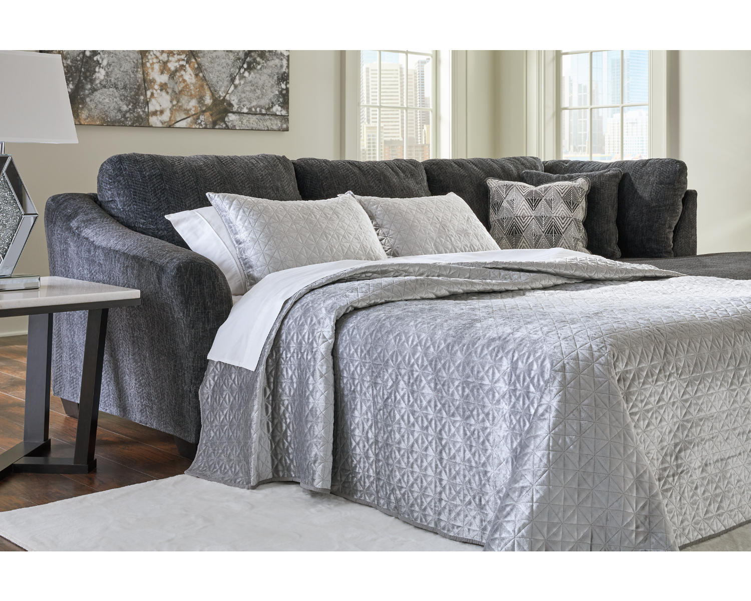 Biddeford 2-Piece Sleeper Sectional with Chaise