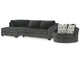 Biddeford 2-Piece Sectional and Oversized Swivel Accent Chair