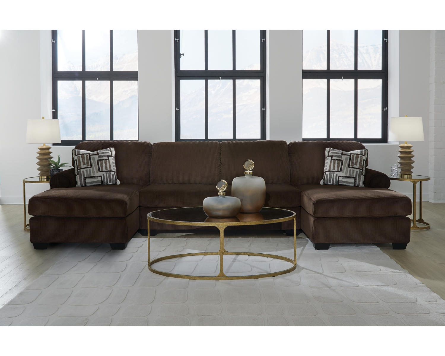 Kimlee 3-Piece Sectional with Double Chaise