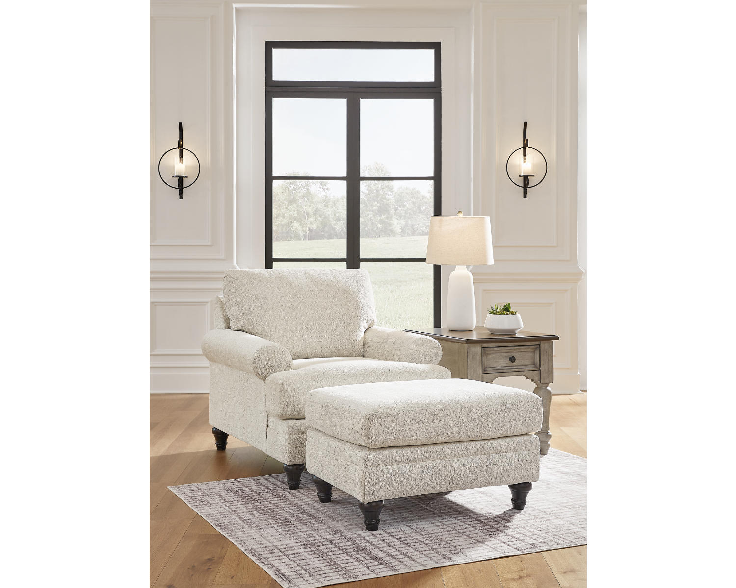 Valerani Chair and Ottoman