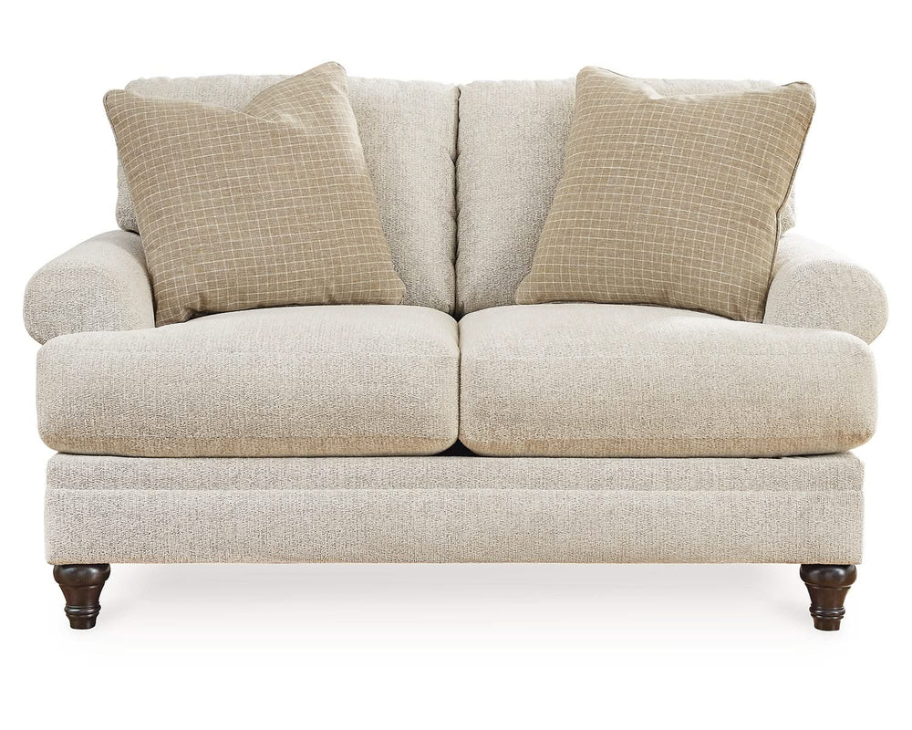 Sofá, loveseat, silla y otomana Valerani