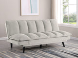 Sofá cama convertible capitoné tapizado Laredo gris claro