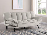 Sofá cama convertible capitoné tapizado Laredo gris claro