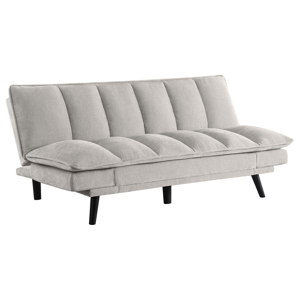 Sofá cama convertible capitoné tapizado Laredo gris claro