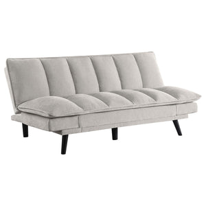 Sofá cama convertible capitoné tapizado Laredo gris claro