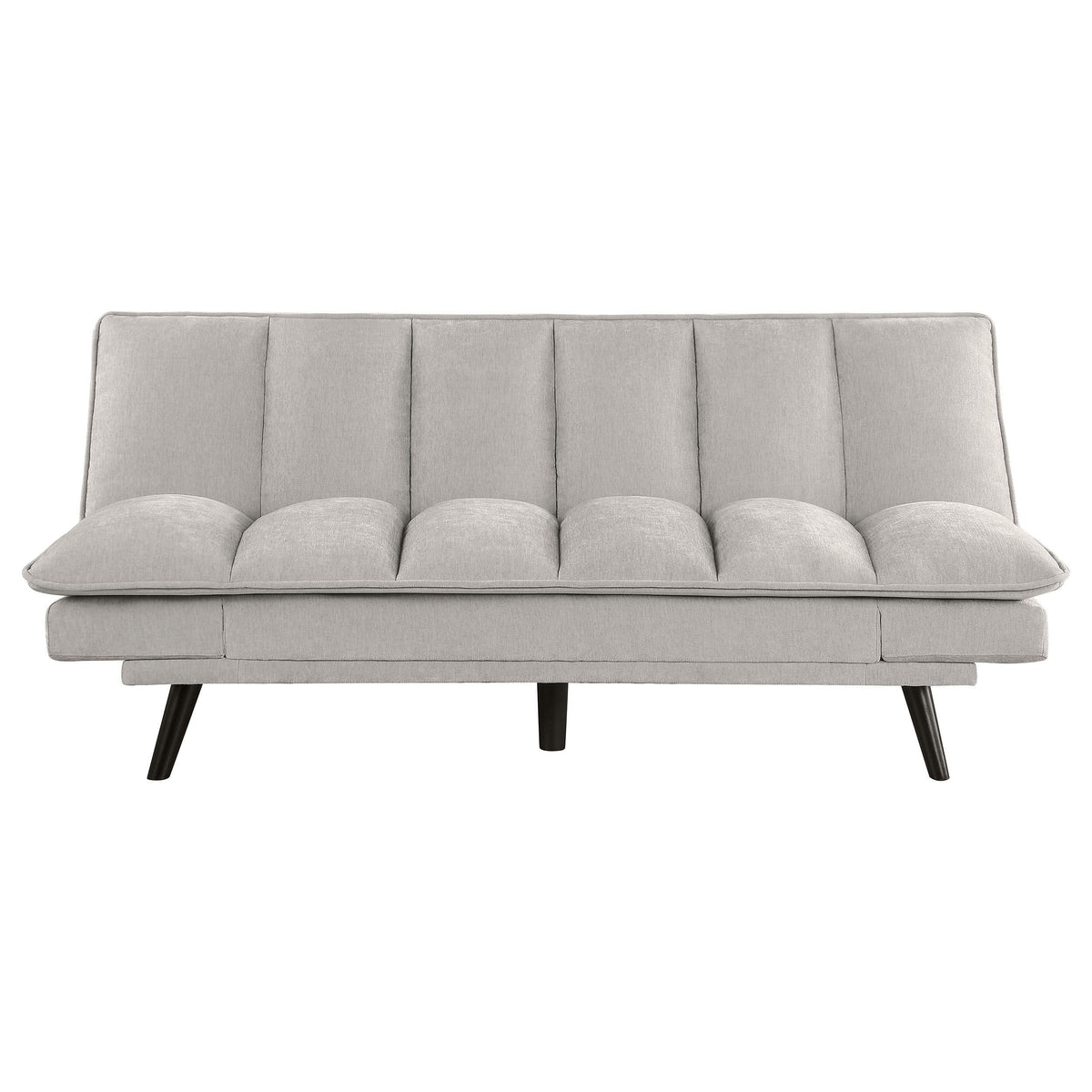Sofá cama convertible capitoné tapizado Laredo gris claro