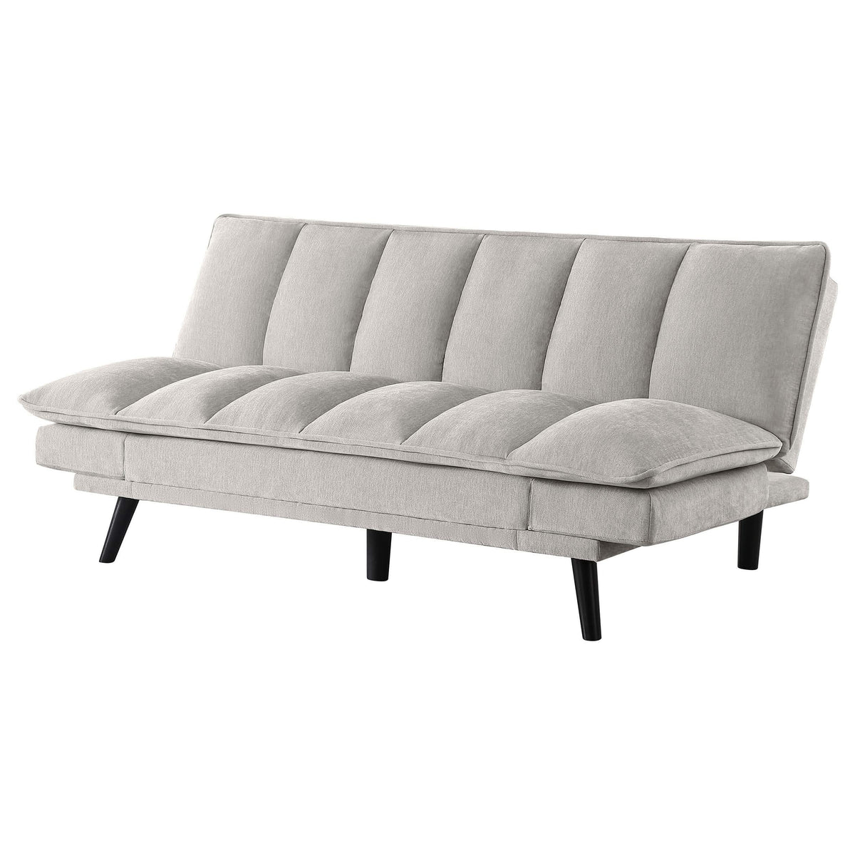 Sofá cama convertible capitoné tapizado Laredo gris claro