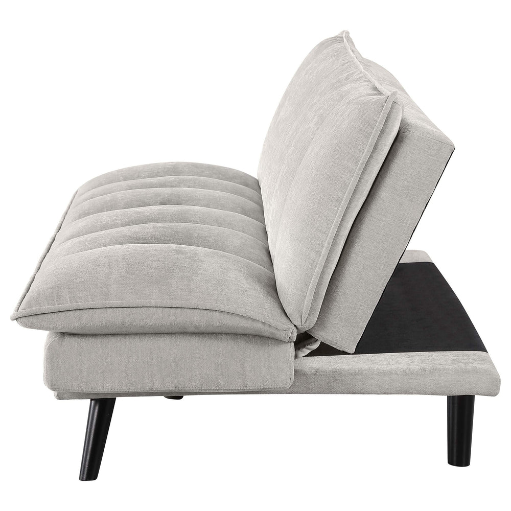 Sofá cama convertible capitoné tapizado Laredo gris claro