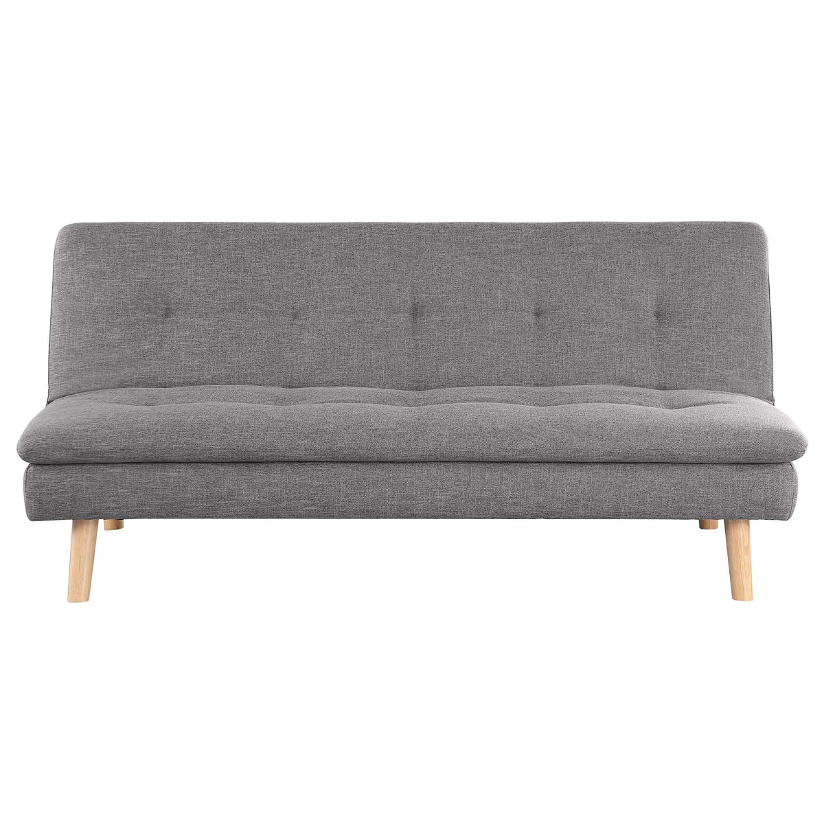 Sofá cama convertible capitoné tapizado Scout gris