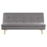 Sofá cama convertible capitoné tapizado Scout gris