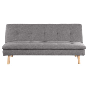 Sofá cama convertible capitoné tapizado Scout gris