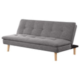 Sofá cama convertible capitoné tapizado Scout gris