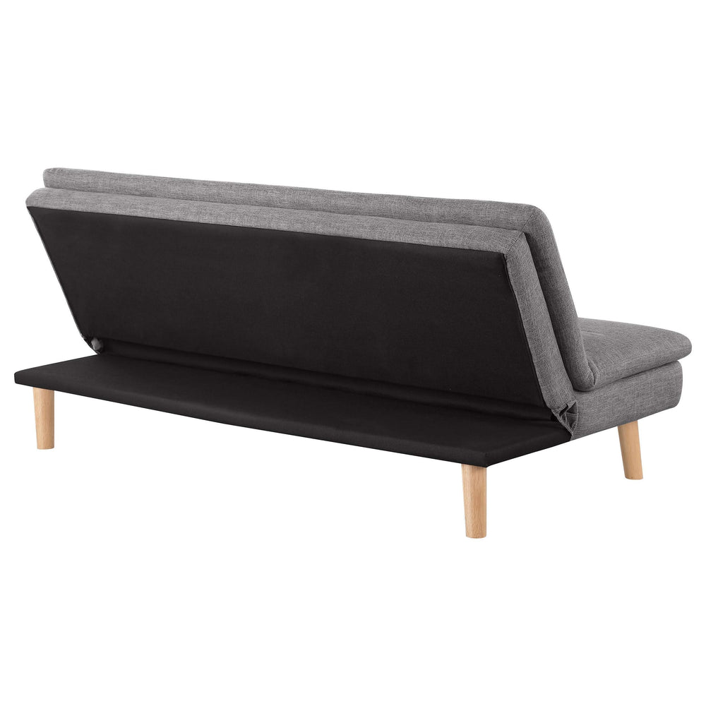 Sofá cama convertible capitoné tapizado Scout gris