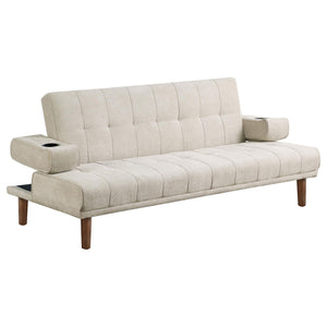 Joan Upholstered Sofa Bed Beige