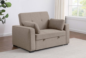 Sofá cama convertible tapizado Edith beige