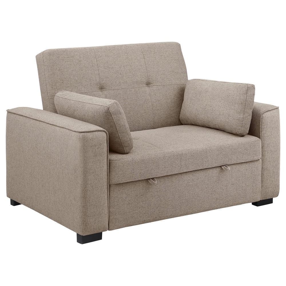Sofá cama convertible tapizado Edith beige