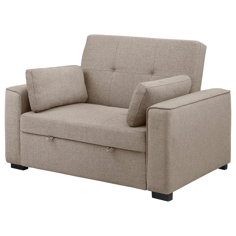 Sofá cama convertible tapizado Edith beige