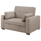 Sofá cama convertible tapizado Edith beige