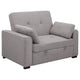 Sofá cama convertible tapizado Edith gris