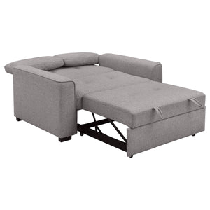 Sofá cama convertible tapizado Edith gris