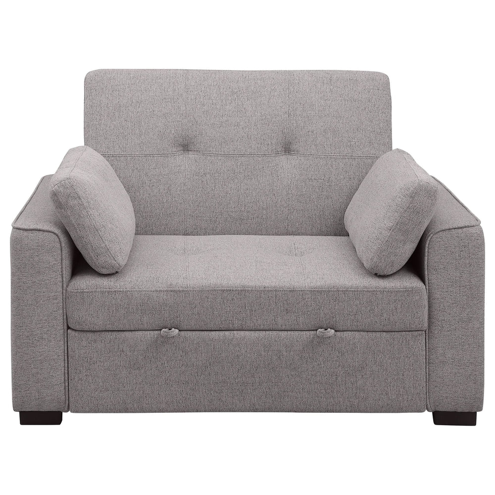 Sofá cama convertible tapizado Edith gris