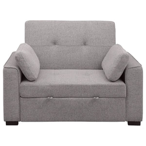 Sofá cama convertible tapizado Edith gris