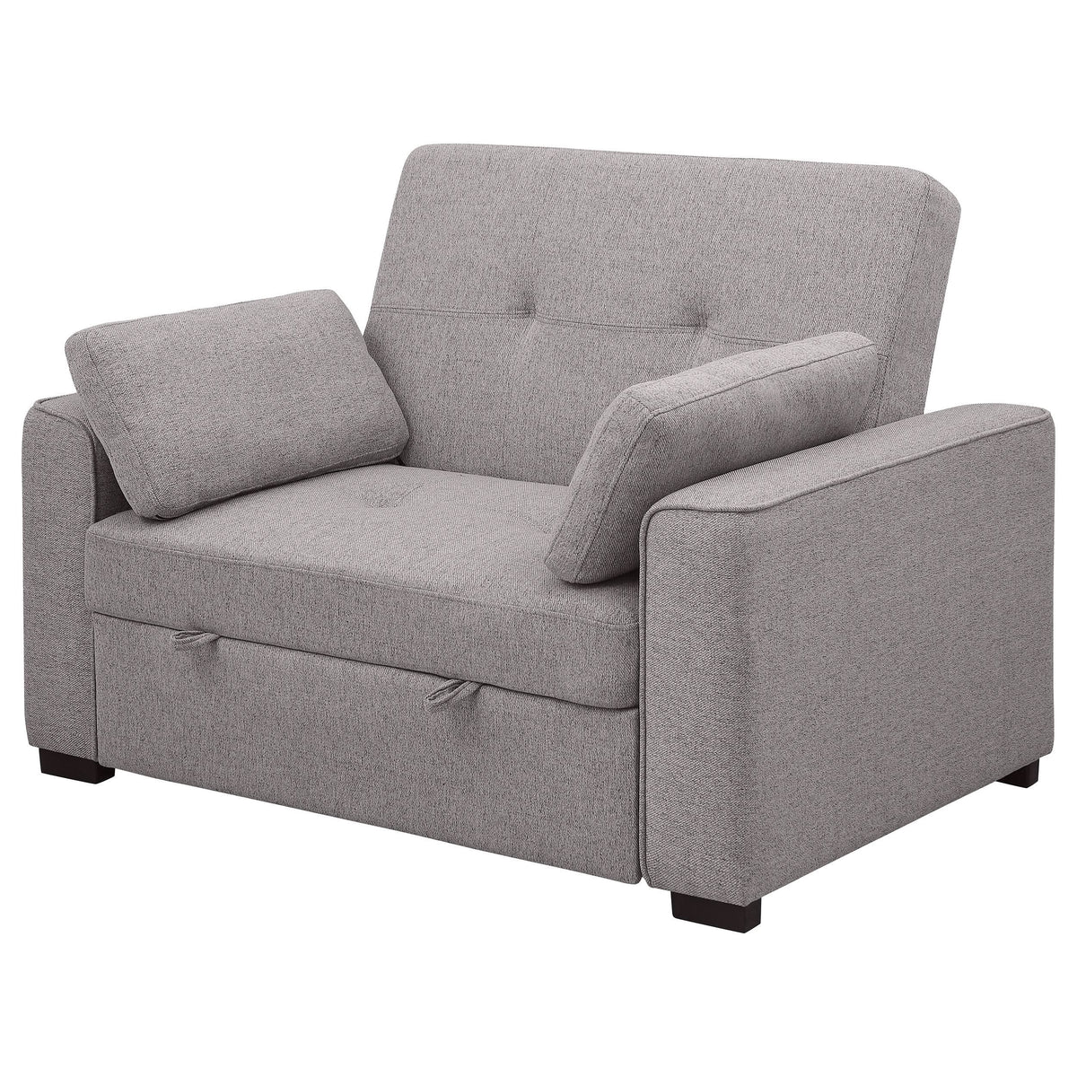Sofá cama convertible tapizado Edith gris