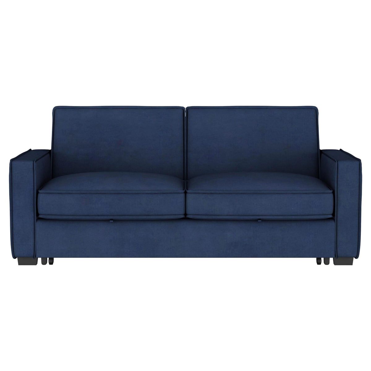 Gretchen Upholstered Convertible Sleeper Sofa Bed Navy Blue