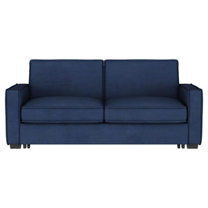 Gretchen Upholstered Convertible Sleeper Sofa Bed Navy Blue