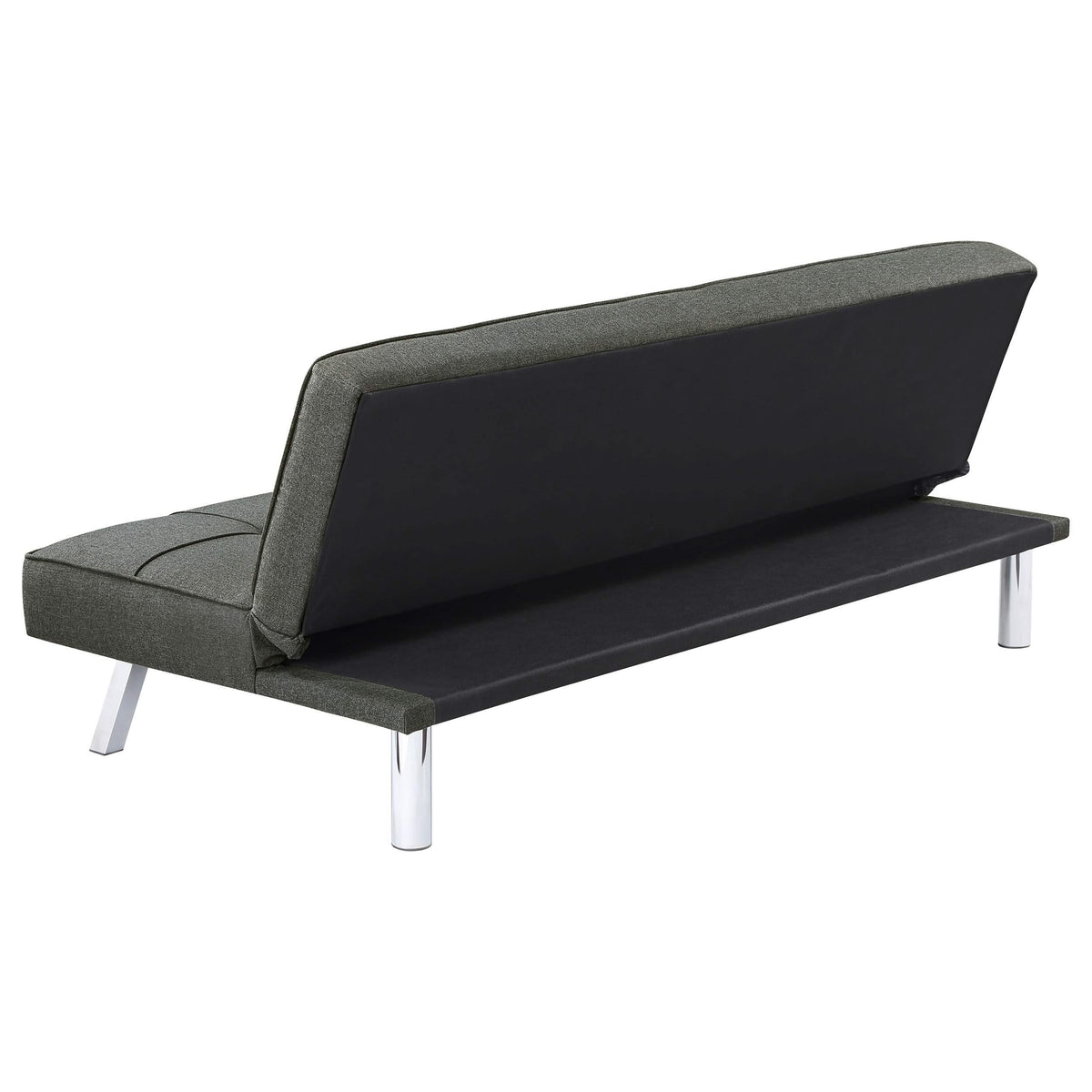 Sofá cama convertible capitoné tapizado Joel gris