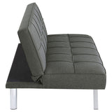 Sofá cama convertible capitoné tapizado Joel gris