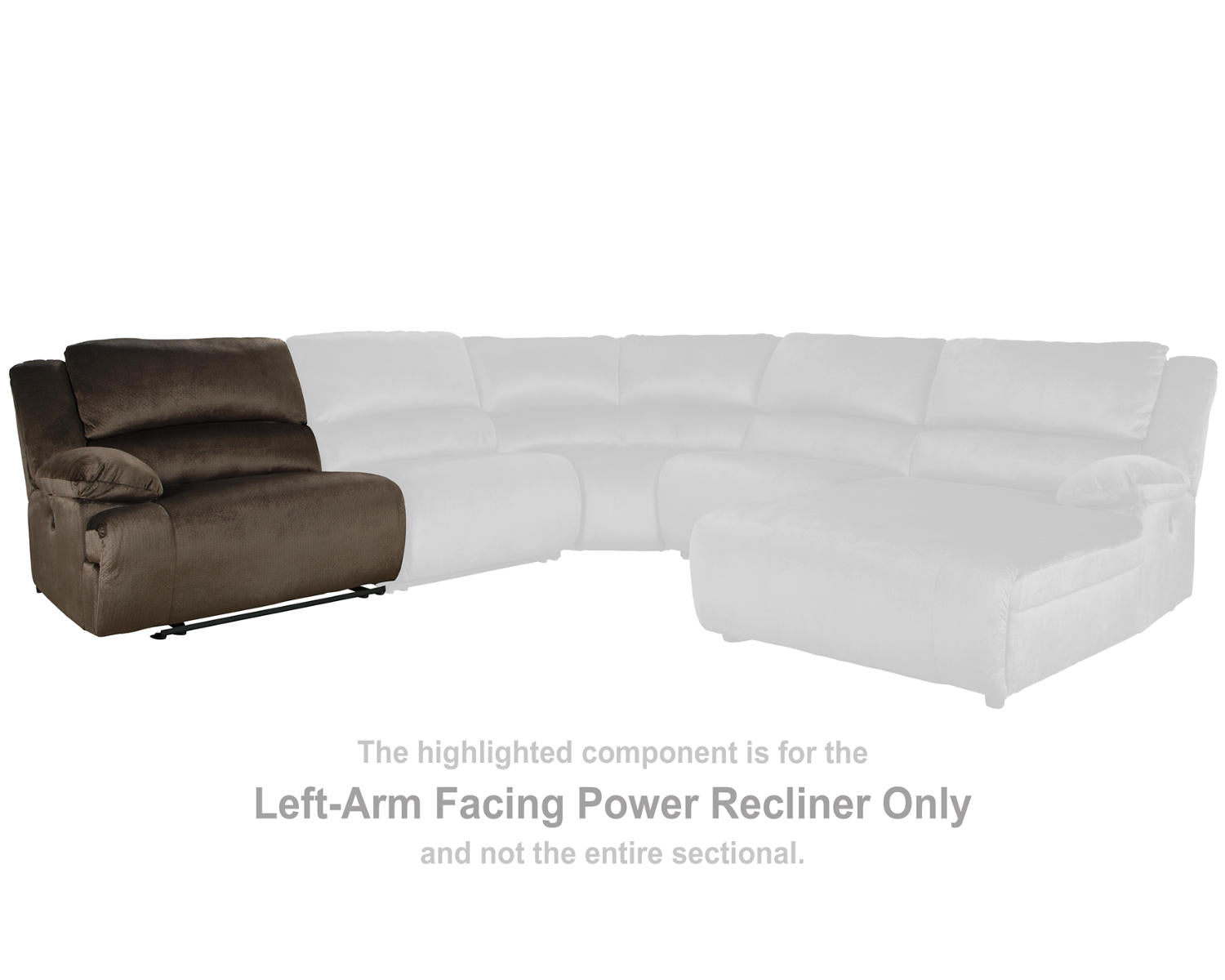 Clonmel Left-Arm Facing Power Recliner