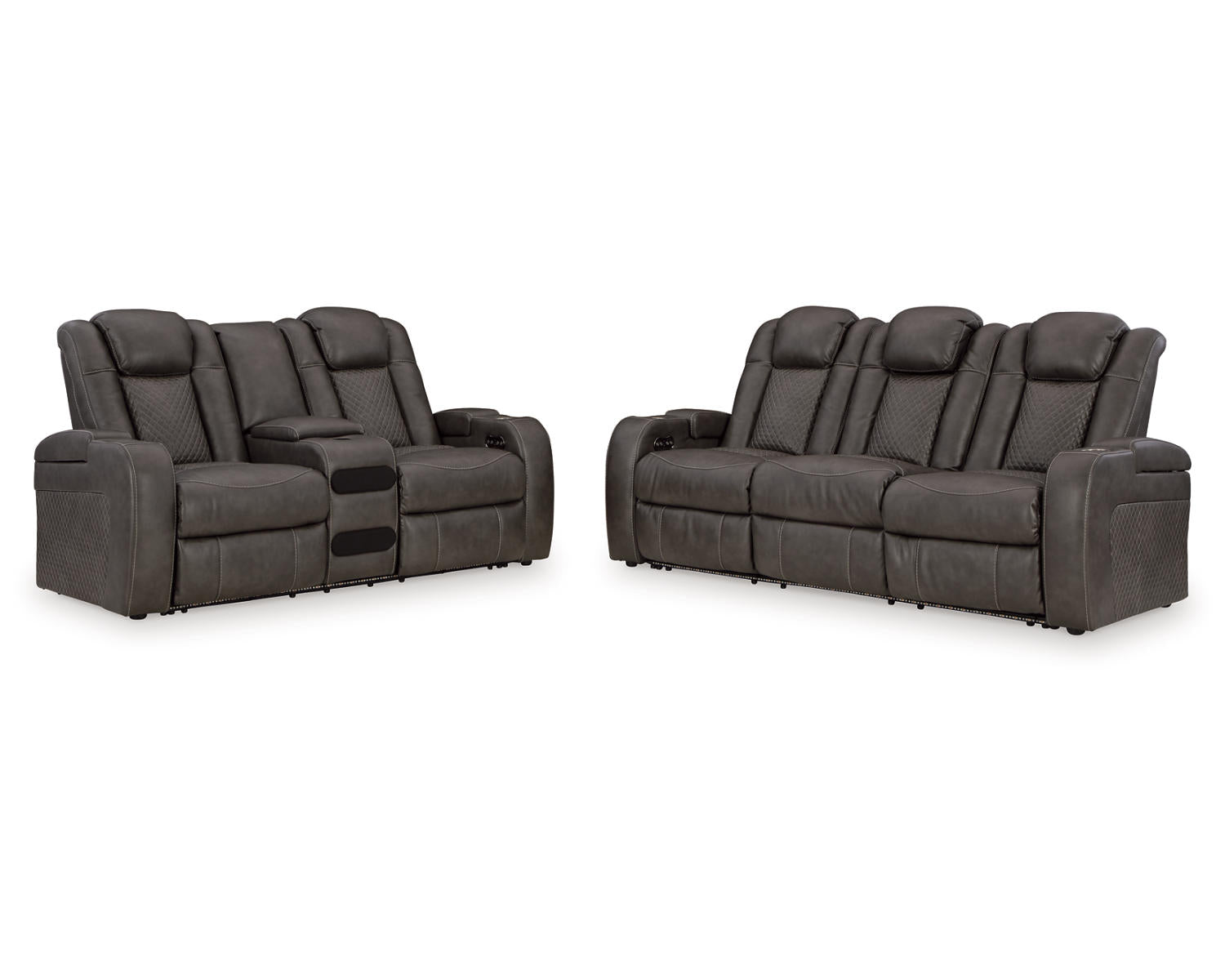 Fyne-Dyme Power Reclining Sofa and Loveseat
