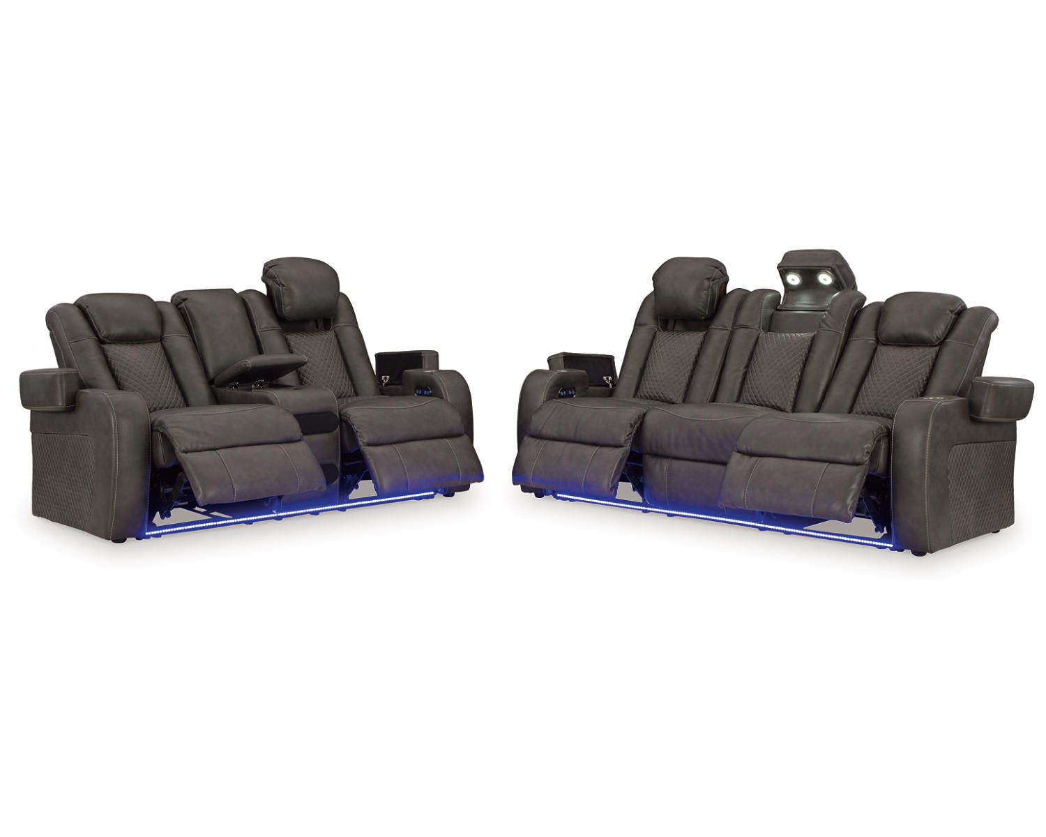 Fyne-Dyme Power Reclining Sofa and Loveseat