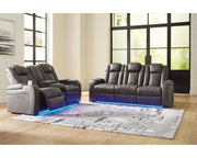 Fyne-Dyme Power Reclining Sofa and Loveseat