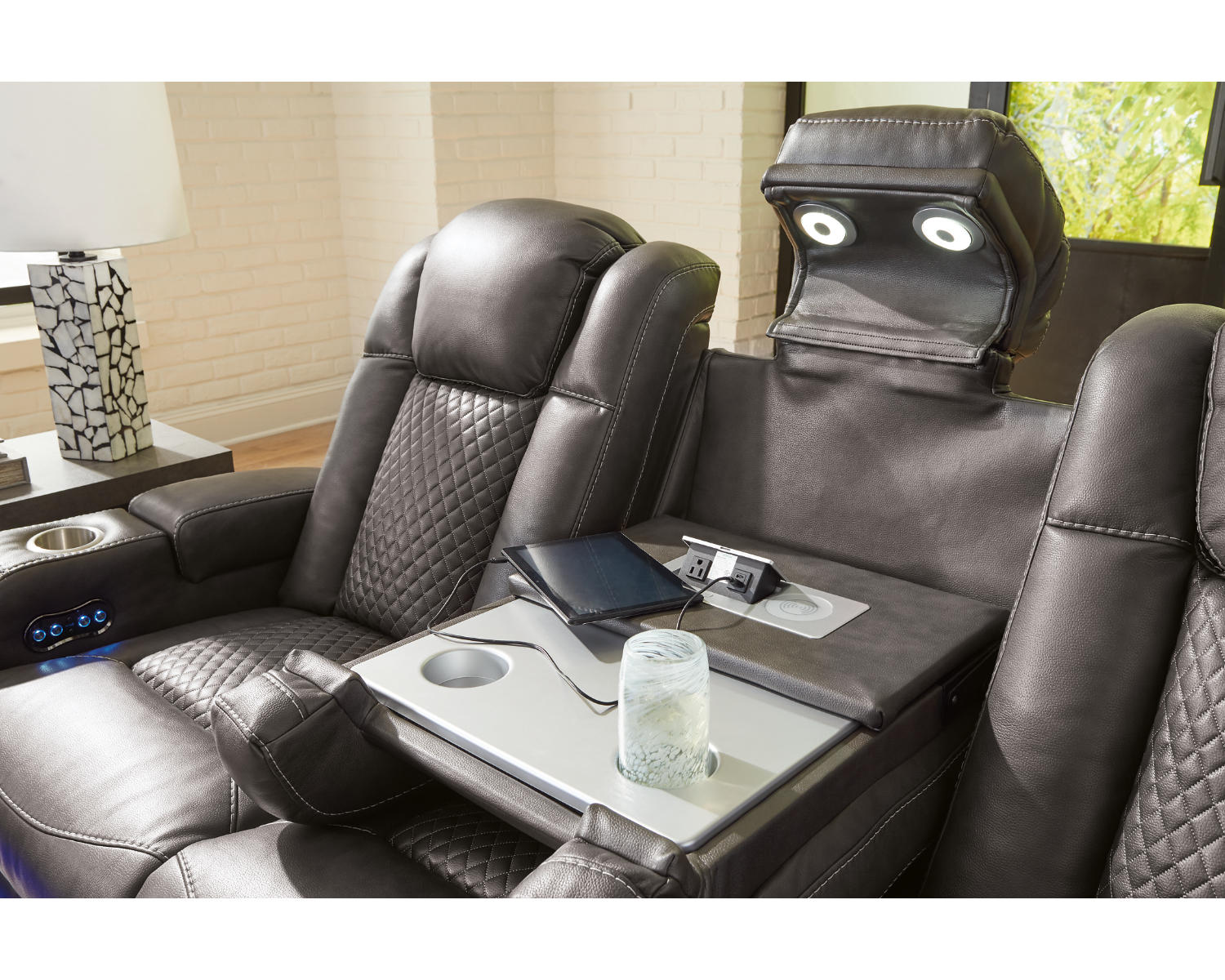 Fyne-Dyme Power Reclining Sofa and Loveseat