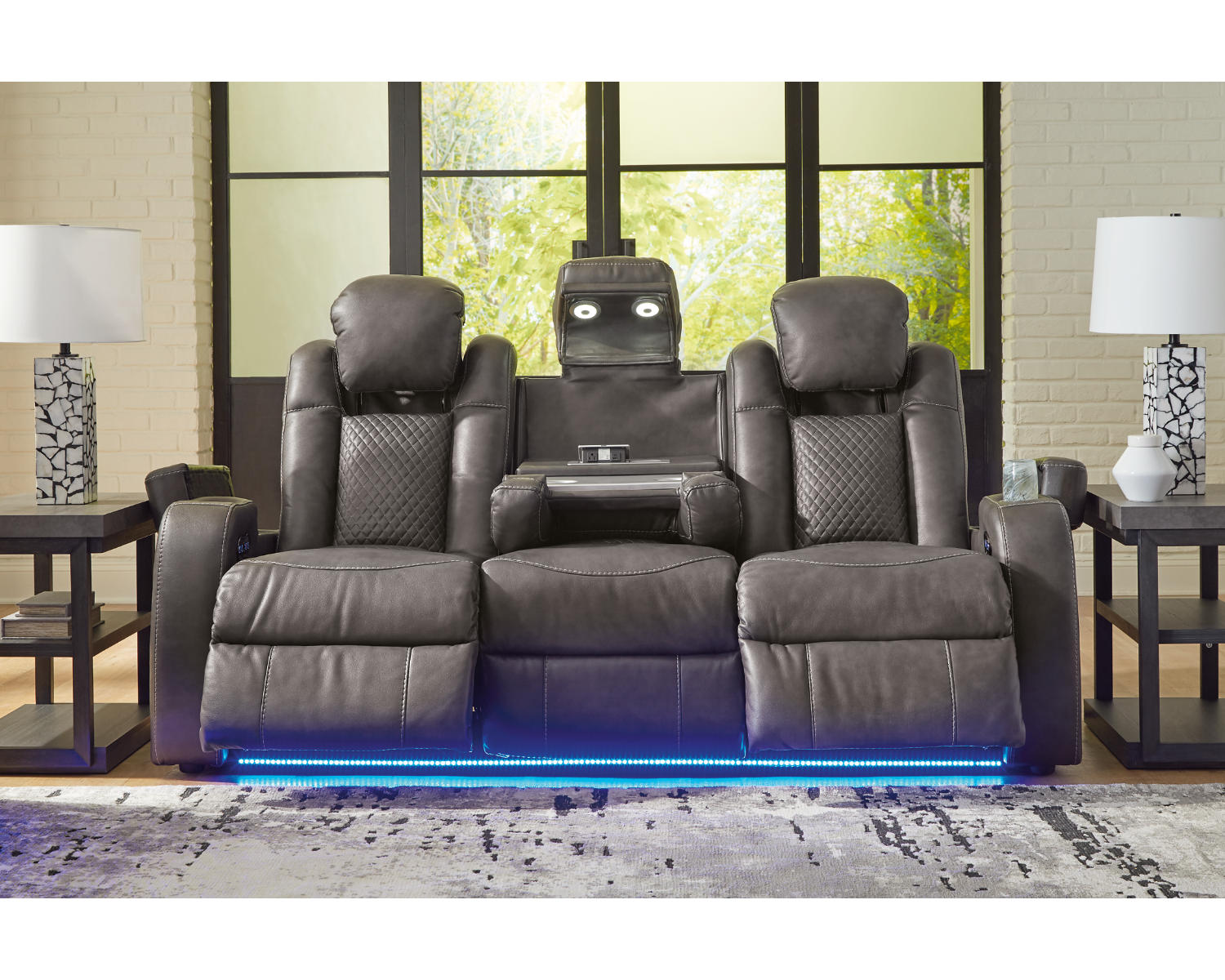 Fyne-Dyme Power Reclining Sofa, Loveseat and Recliner