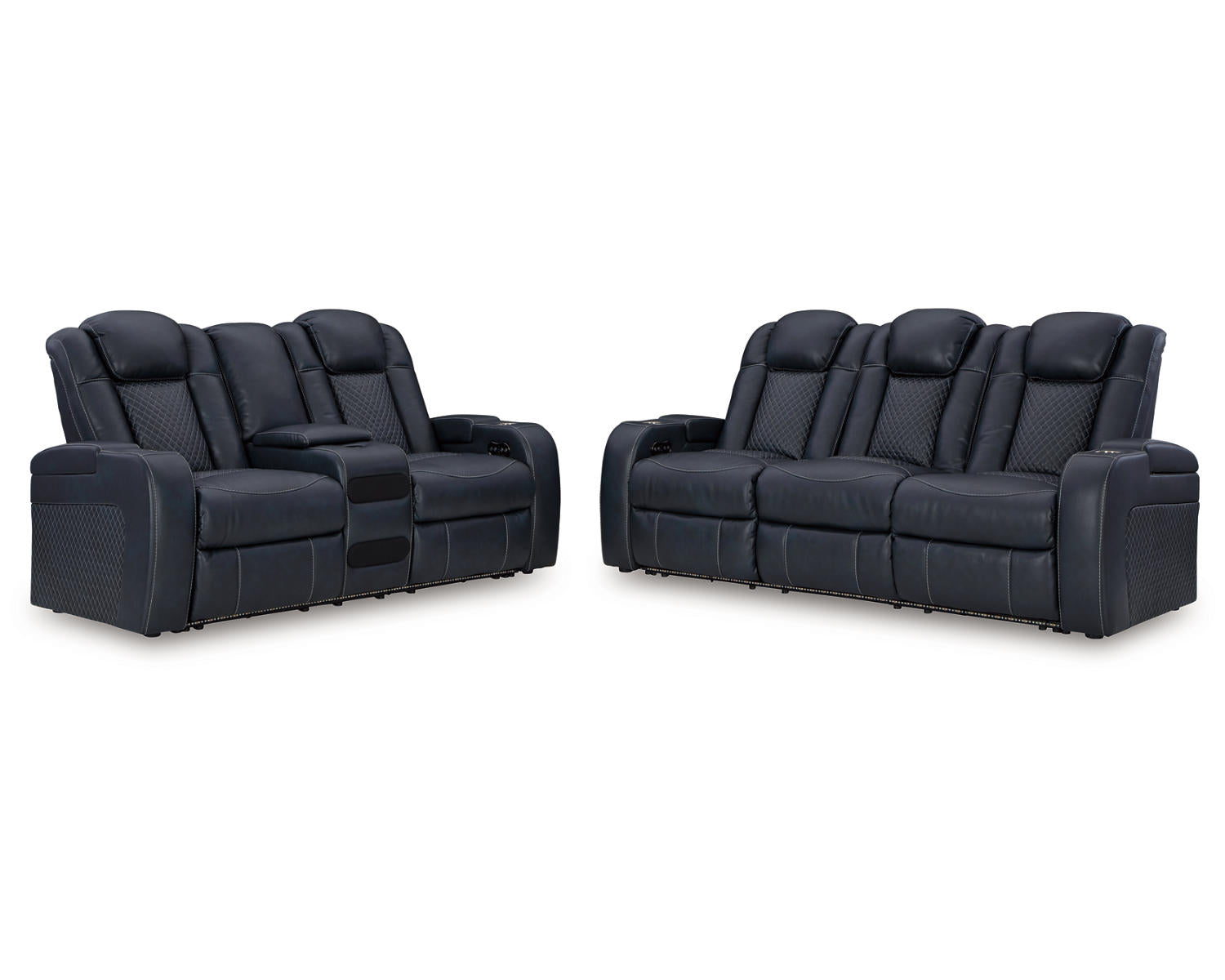 Fyne-Dyme Power Reclining Sofa and Loveseat