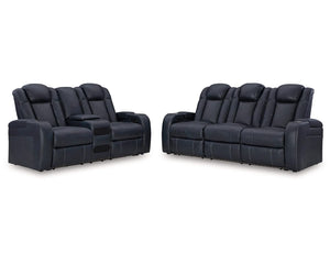 Fyne-Dyme Power Reclining Sofa and Loveseat