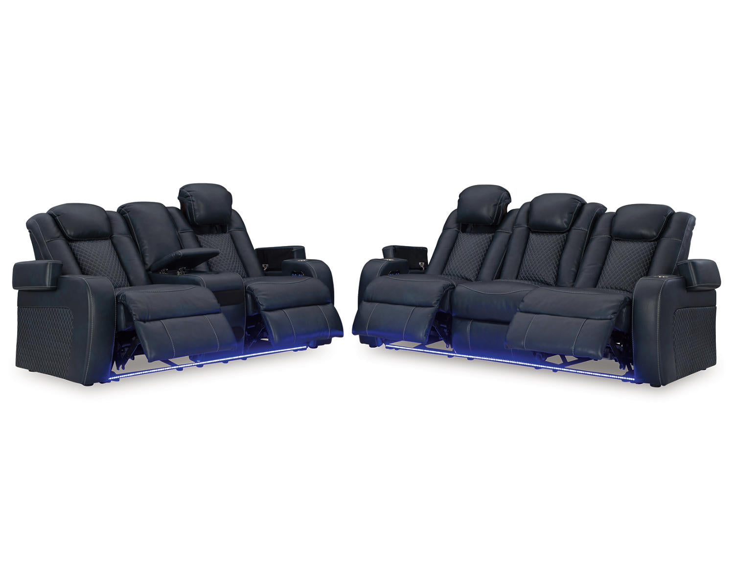 Fyne-Dyme Power Reclining Sofa and Loveseat