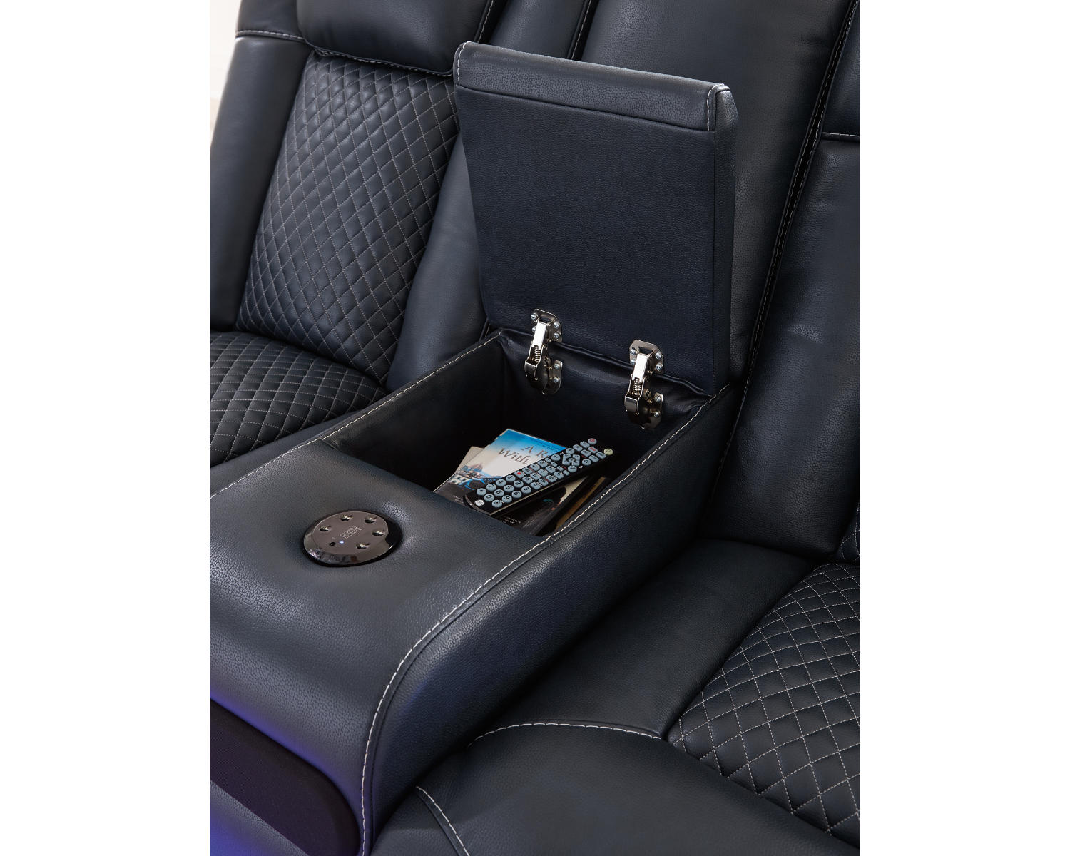 Fyne-Dyme Power Reclining Sofa and Loveseat