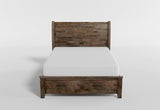 Queen Sleigh Platform Bed with Footboard Storage