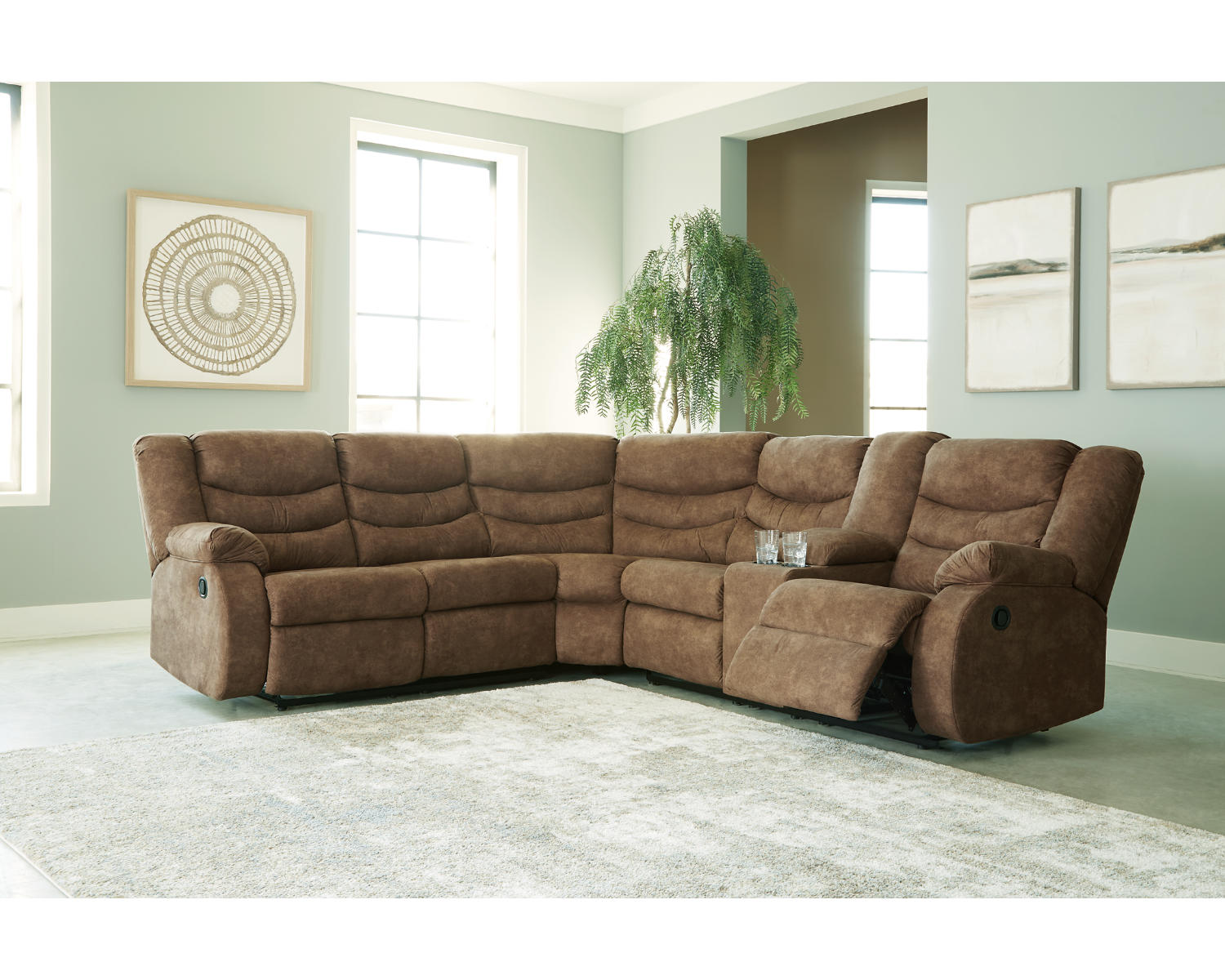 Partymate 2-Piece Reclining Sectional