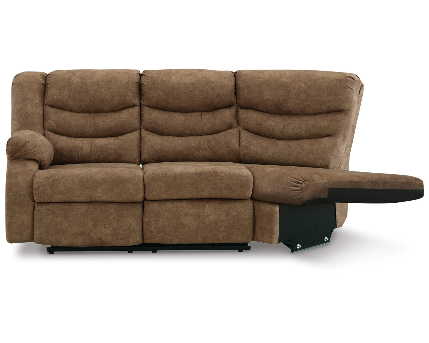 Partymate Left-Arm Facing Reclining Loveseat with Half Wedge